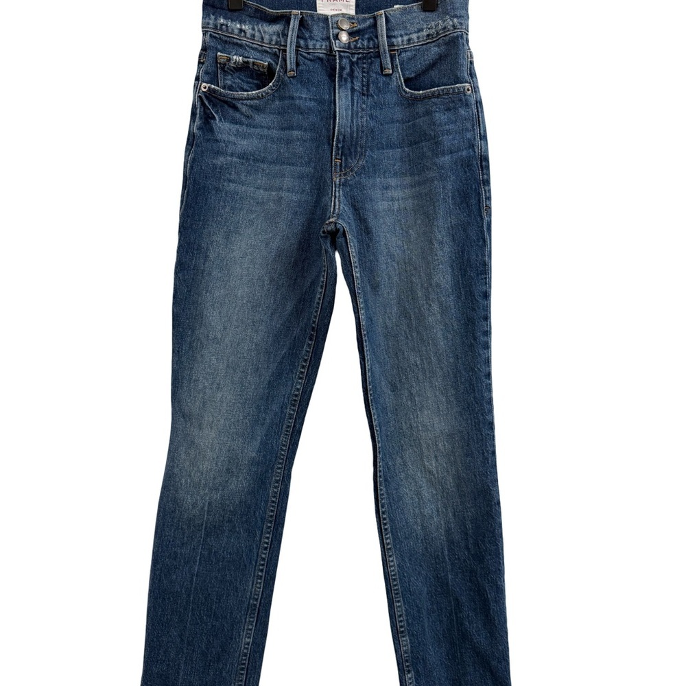 Frame Denim Blue Slim Jeans Versatile Everyday Wear